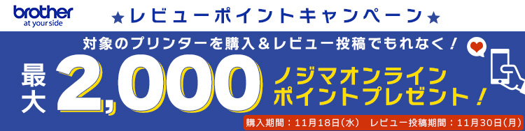 ブラザーレビューキャンペーン