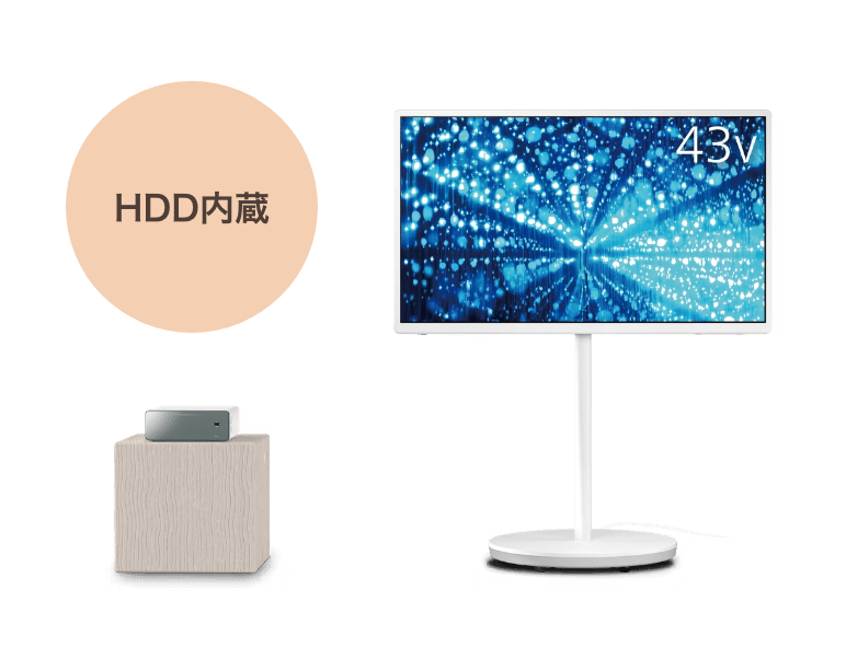 HDD���� 4K�t�� ���C�A�E�g�t���[�e���r TH-43LF2