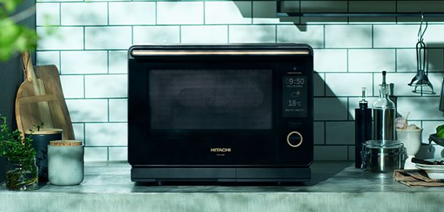 過熱水蒸気オーブンレンジ ヘルシーシェフ【30L/2段調理対応/Wスキャン/カラータッチ液晶/ブラック系】