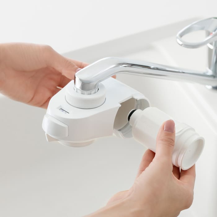 タカギ 蛇口直結型浄水器 ナチュラル本体セット (浄水カートリッジ 2個入) 日本製