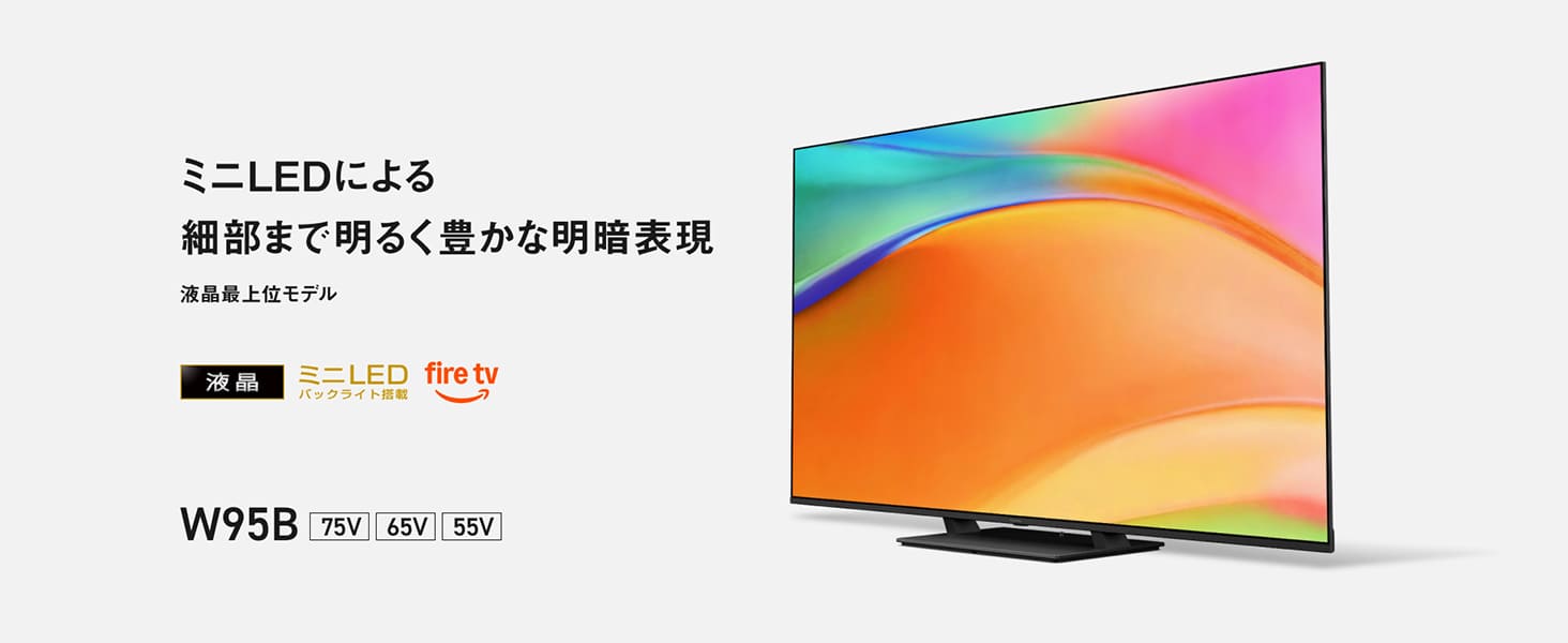 4K液晶テレビ VIERA(ビエラ) 65V型/miniLED/転倒防止スタンド ★大型配送対象商品  TV-65W95B