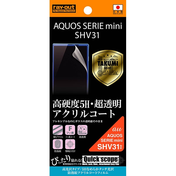 AQUOS SERIE mini SHV31 光沢アクリルコートフィルム