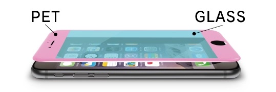 iPhone 8 FLEX 3D 反射防止 複合フレームガラス ブラック