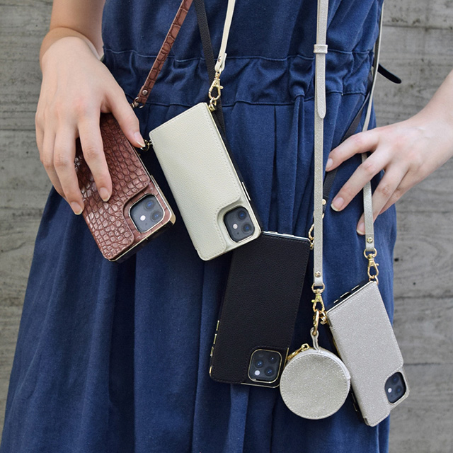 iPhone 12 mini Cross Body Case beige