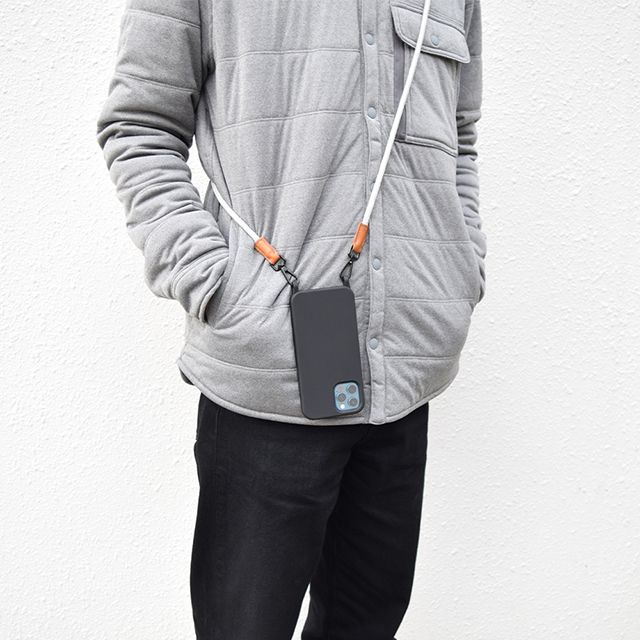 iPhone 12 / 12 Pro Shoulder Strap Case gray