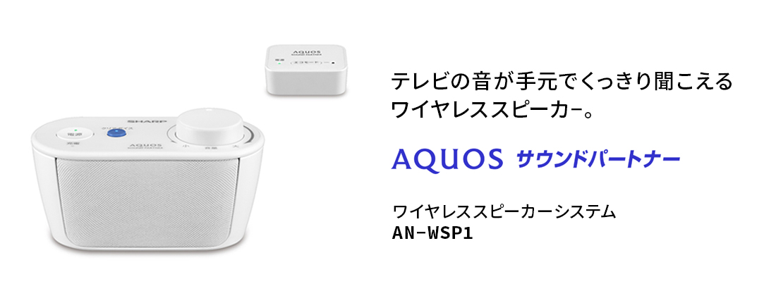 SHARP AN-WSP1 AQUOS サウンドパートナー【ワイヤレススピーカー