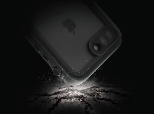iPhone 8 Plus/7 Plus 完全防水ケース ブラック CT-WPIP175-BK
