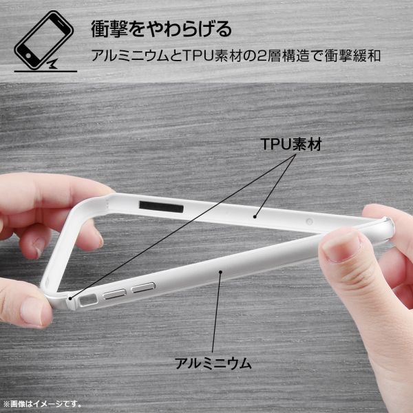 iPhone 12 / 12 Pro アルミバンパー+パネル(クリア)/マットブラック