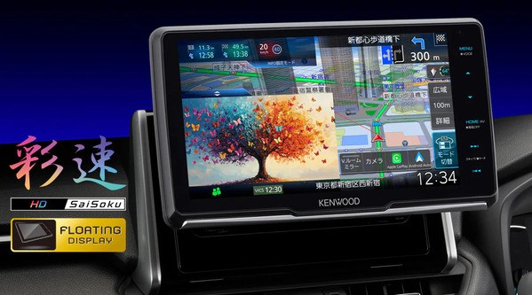 9V型AVナビ/ワイヤレススマホ連携/フローティング