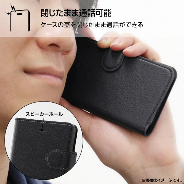 iPhone XS Max 手帳型 シンプル マグネット/レッド