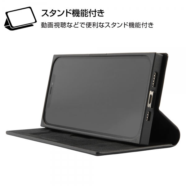 iPhone 12 / 12 Pro 耐衝撃 手帳 TETRA サイドマグネット/レッド