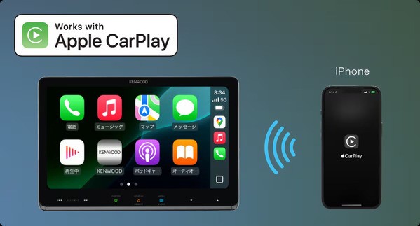 9V型AVナビ/ワイヤレススマホ連携/インダッシュ