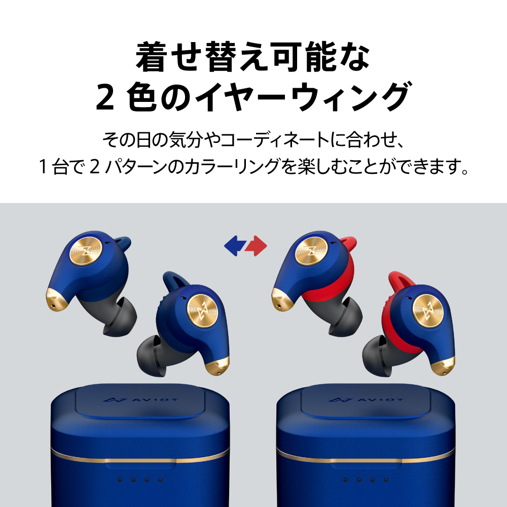 【ワイヤレス(左右分離)/Bluetooth/マイク対応/ノイズキャンセリング対応/パールホワイト】TE-D01q2-WH