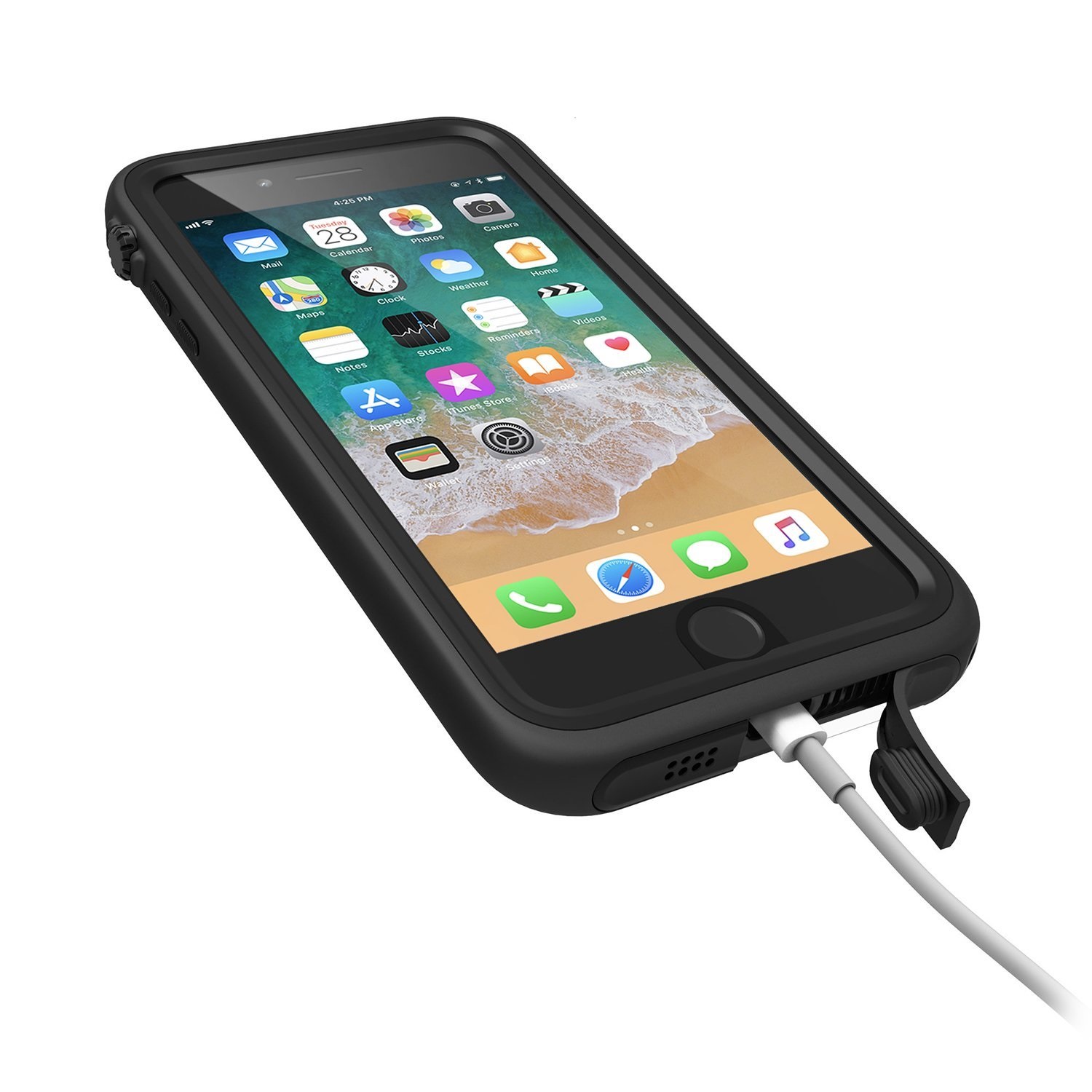 iPhone 8 Plus/7 Plus 完全防水ケース ブラック CT-WPIP175-BK