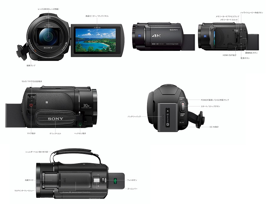 SONY FDR-AX45A-TIC デジタル4Kビデオカメラレコーダー Handycam