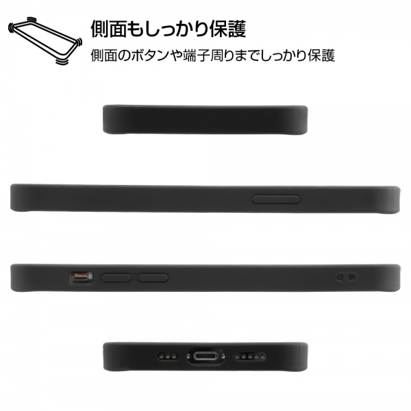 iPhone 12 / 12 Pro 耐衝撃マットハイブリッド Sarafit/カーキ