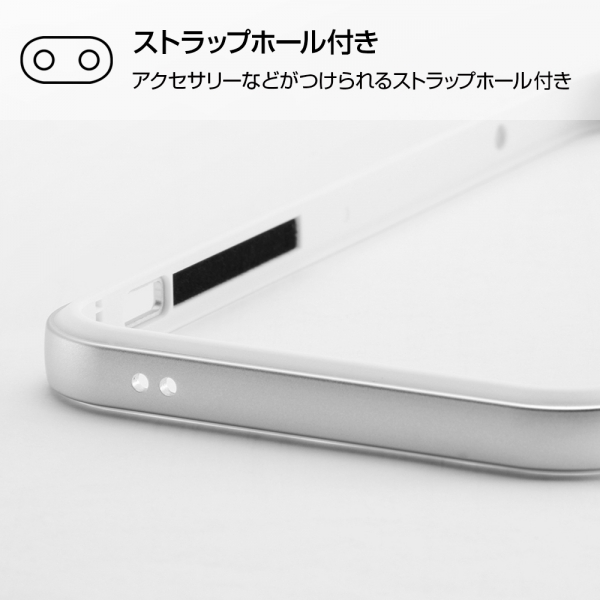 iPhone 12 / 12 Pro アルミバンパー+パネル(クリア)/マットブラック