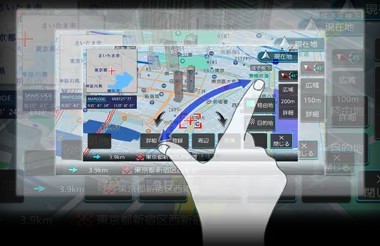 7V型ナビ180mm/地デジ/DVD対応/スマホ連携/