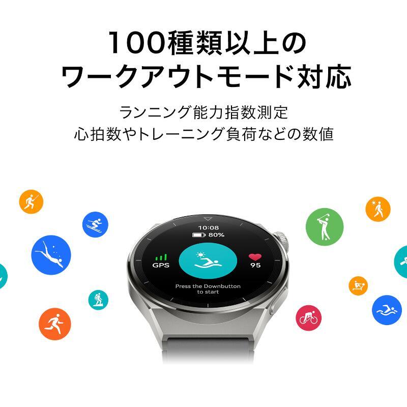 HUAWEI Watch3-GT3Pro46mm-BlackODN-B19 スマートウォッチ HUAWEI