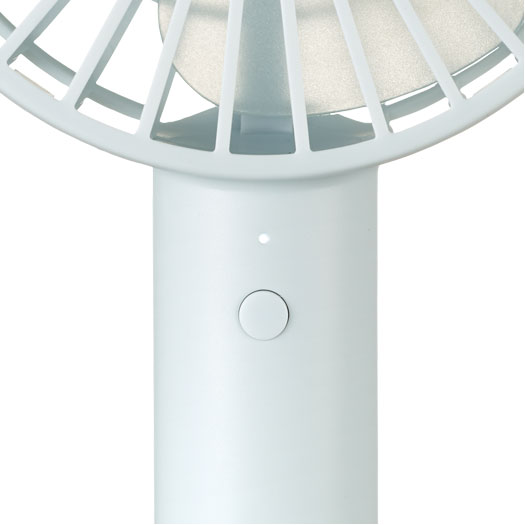 USB扇風機/充電可能/ハンディ/充電スタンド付/ブルー