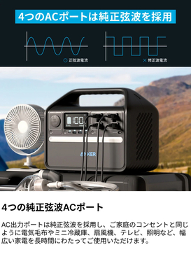 Anker A1751512 ポータブル電源 Anker 535 Portable Power Station【中容量/512Wh】 |  ノジマオンライン