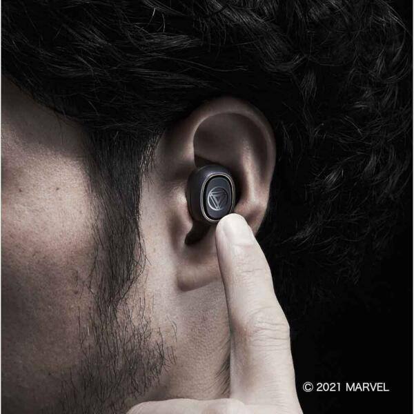 Audio Technica Ath Mvl2 Im イヤホン ワイヤレス 左右分離 Bluetooth リモコン マイク対応 Marvel Iron Manモデル ノジマオンライン