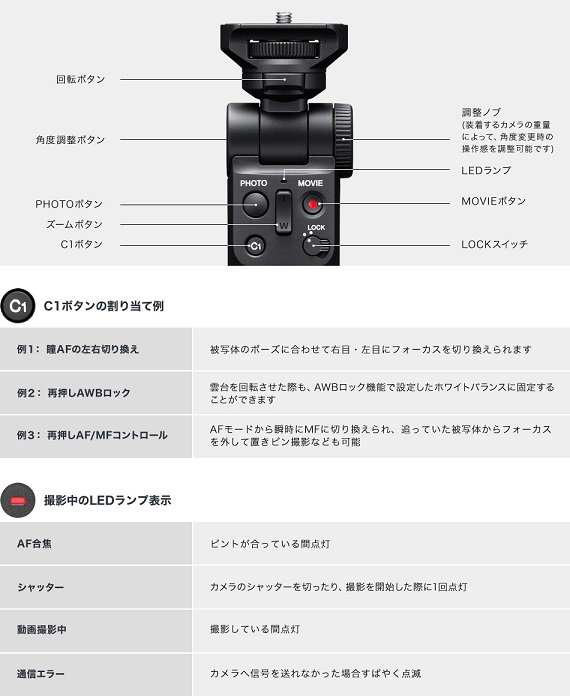 SONY GP-VPT2BT ワイヤレスリモートコマンダー機能付 シューティング 