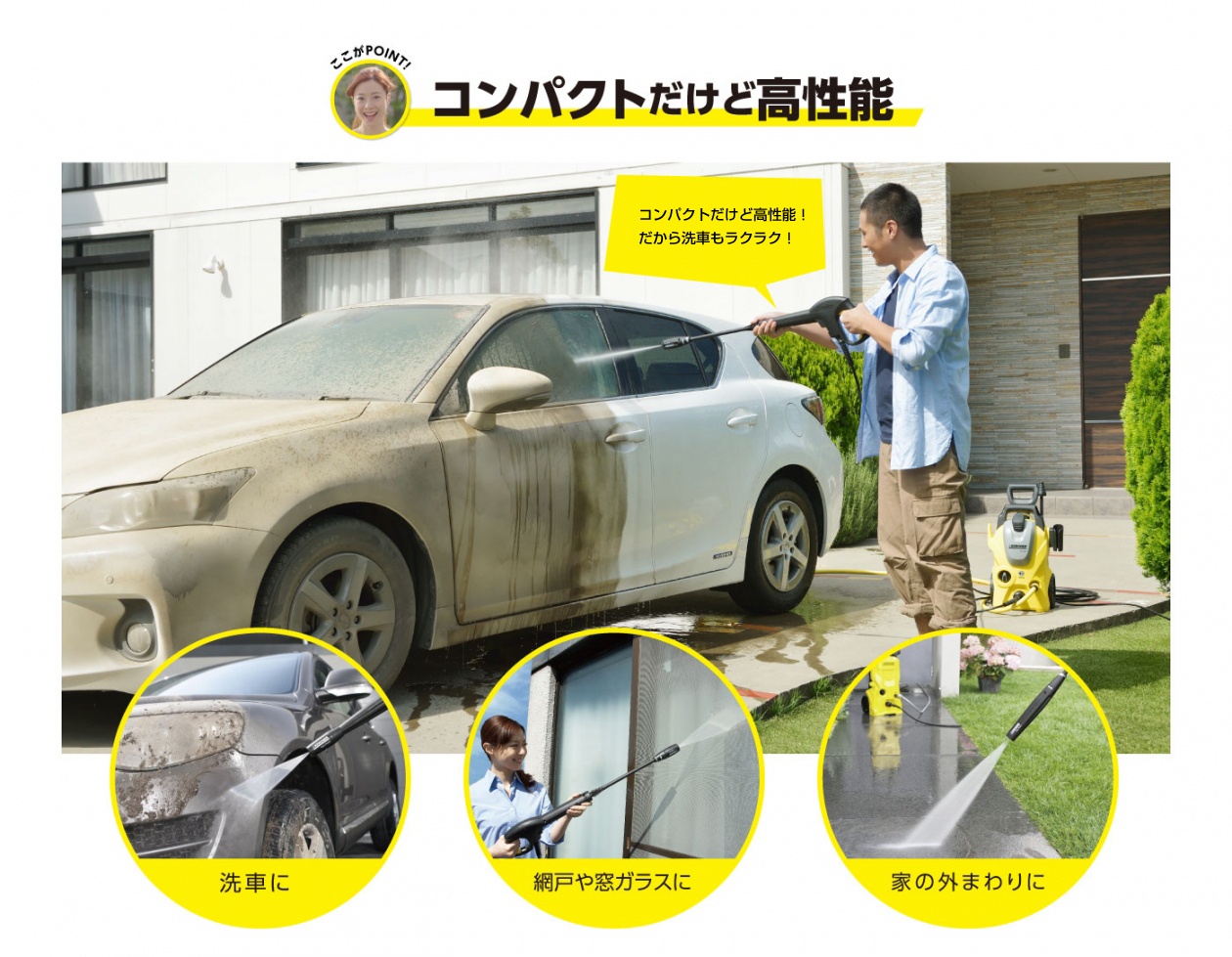 KARCHER K3SLB-5 高圧洗浄機 K3 サイレント ベランダ 50Hz