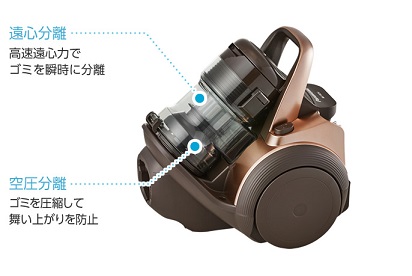 サイクロン式掃除機 「プチサイクロン」 ブロンズ MC-SR25J-N