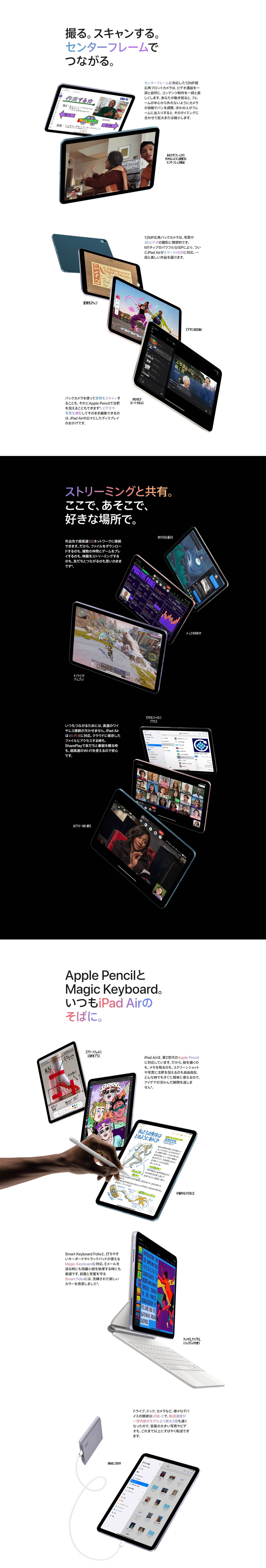 Apple MME23J-A iPad【iPad Air/10.9インチ/第5世代/Wi-Fi/64GB