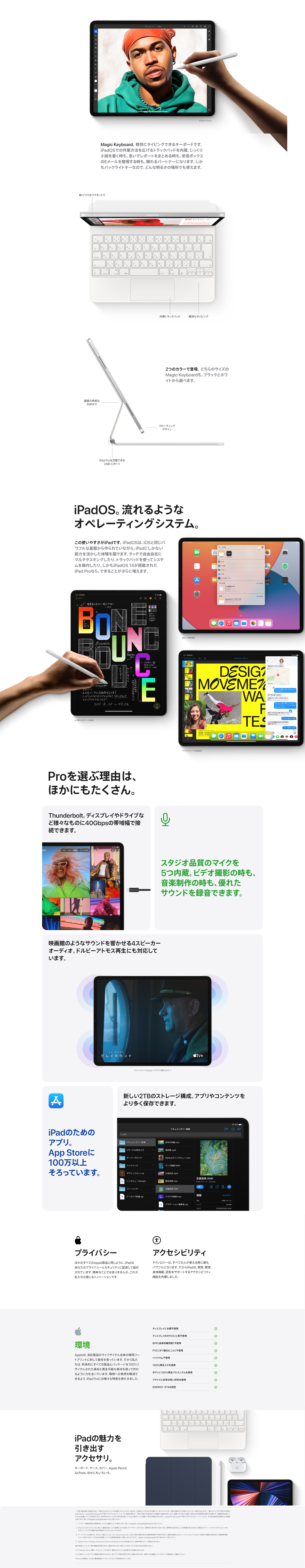 Apple MHQV3JA iPad Pro/11インチ/第3世代/Wi-Fi/256GB/2021年春モデル/シルバー | ノジマオンライン