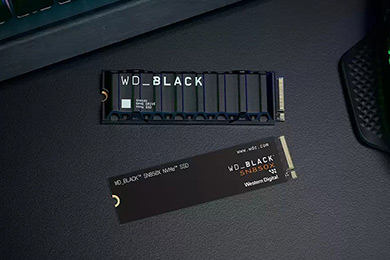 WD_BLACK SN850X NVMe SSDのビジュアル