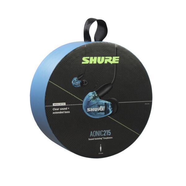SHURE イヤホン AONIC215【カナル型/リモコン・マイク対応/φ3.5mm/ミニ