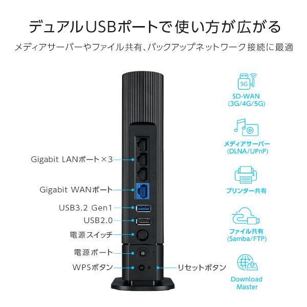 ASUS RT-AX59U 無線LANルーター RTシリーズ【親機/Wi-Fi6/3603+574Mbps/IPv6対応/2023年8月モデル】 |  ノジマオンライン