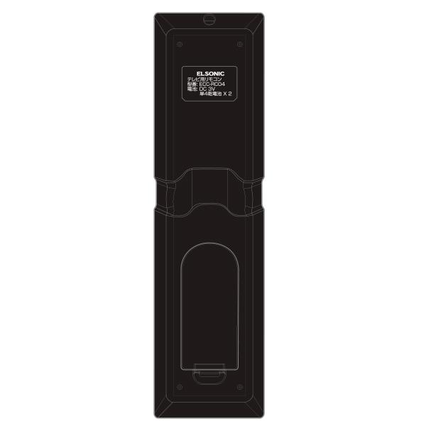 ELSONIC TV リモコン ECSRC04 | ノジマオンライン