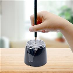 ELSONIC 電動 えんぴつけずり【ブラック/鉛筆削り/おそうじブラシ付き