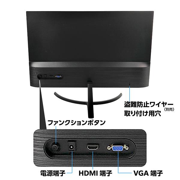 【未使用】ELSONIC  8.8インチ　スタンド付き　pcモニター