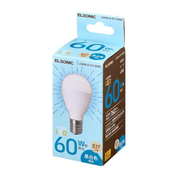 Amazon | okalumi LED電球 人感センサー付 E17口金 6W 60形相当