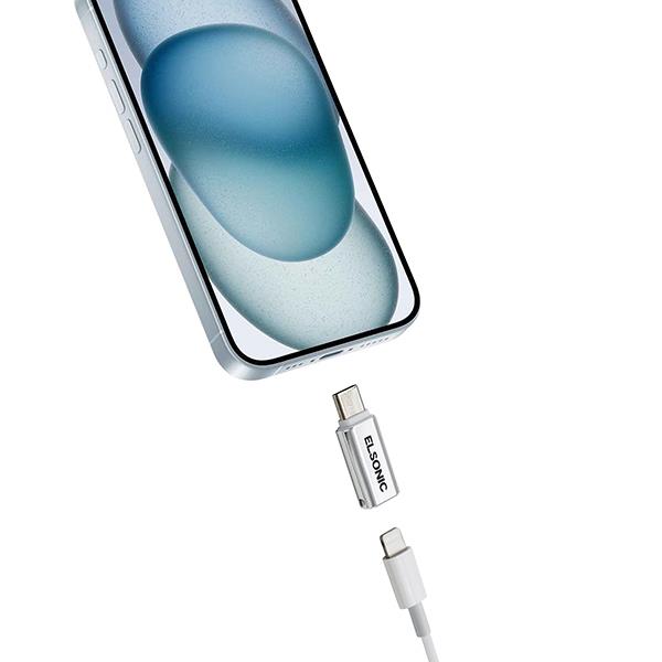 ELSONIC EC-LTOC01 Lightning to USB‐C 変換アダプタ | ノジマ