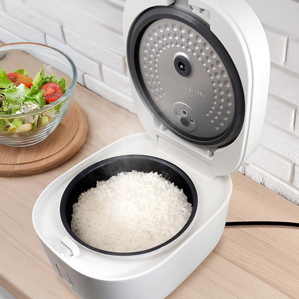 炊飯器 蒸し器付き ホワイト 5.5合 ELSONIC 炊飯器 蒸し器付き ホワイト 5.5合 ELSONIC エルソニック 炊飯器
