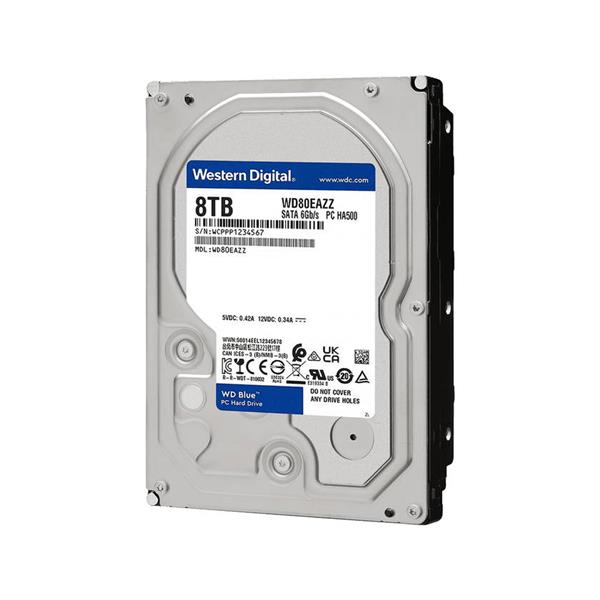 WesternDigital WD80EAZZ 内蔵HDD WD Blue【3.5インチ/8TB/SATA 6Gb/s ...