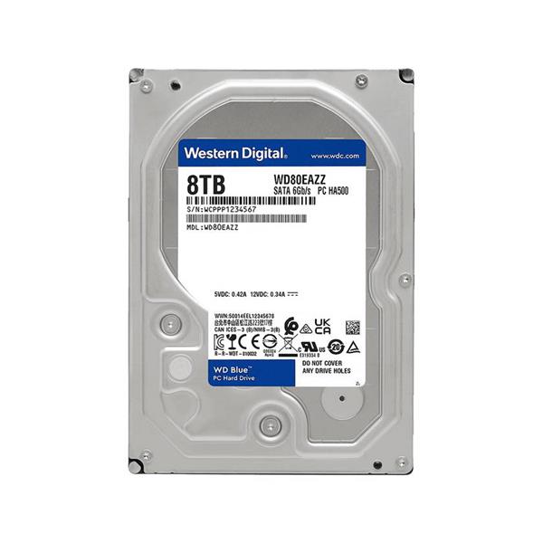 WesternDigital WD80EAZZ 内蔵HDD WD Blue【3.5インチ/8TB/SATA 6Gb/s ...