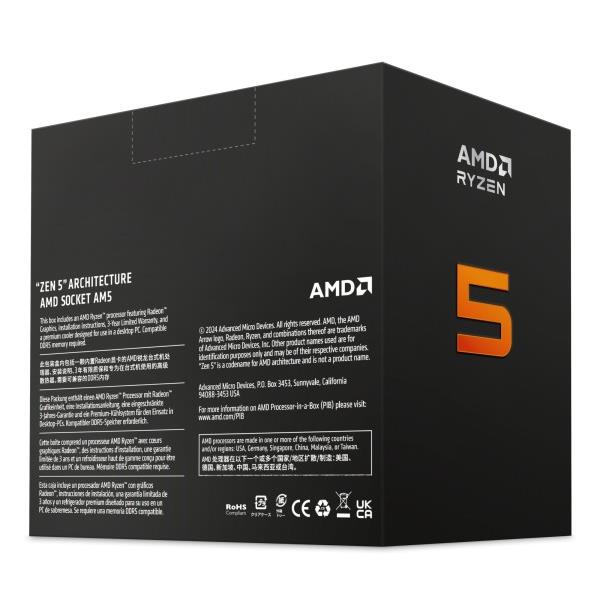 AMD AMD CPU Ryzen 5 9600 W/Wraith Stealth Cooler BOX 100