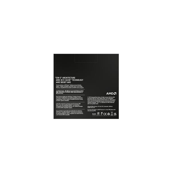AMD CPU AMD Ryzen 9 9950X3D2 Dual Edition W/O Cooler WOF (16C/32T4