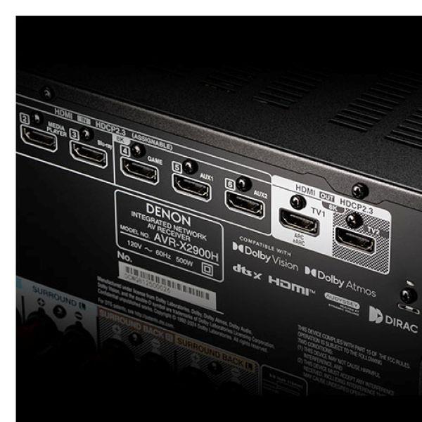 DENON AVサラウンドレシーバー【7.2ch/8KUHD対応/HDR10+対応/eARC対応