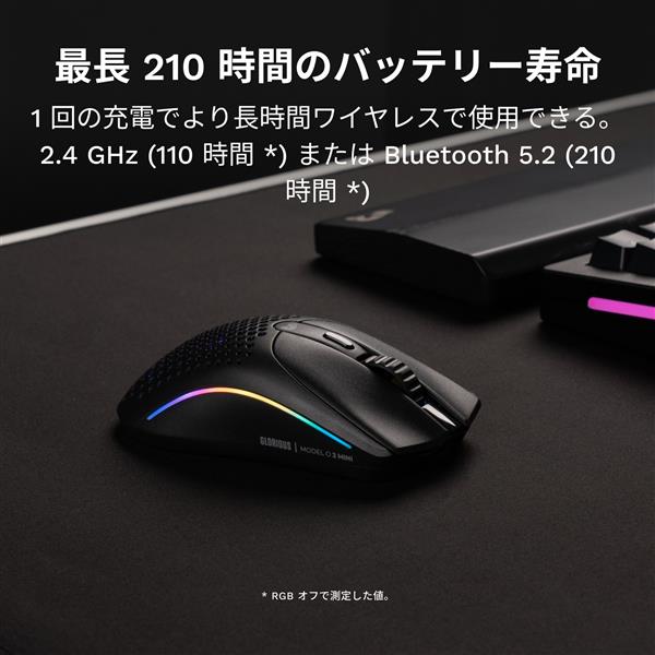 Glorious ゲーミングマウス Glorious Model O 2 Mini Wireless - Matte