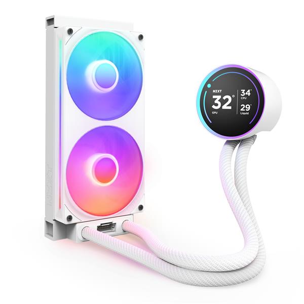 NZXT CPUクーラー NZXT Kraken Elite 240 RGB v2 White RL-KR24E-W2