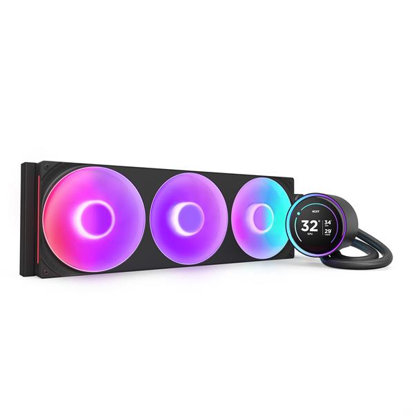NZXT CPUクーラー Kraken Elite 420 RGB V2 (Black) RL-KR42E-B2