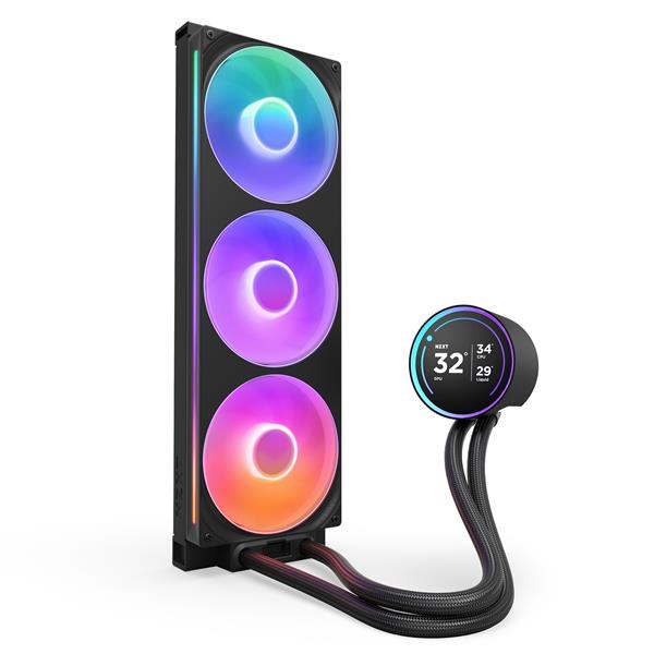 NZXT CPUクーラー Kraken Elite 420 RGB V2 (Black) RL-KR42E-B2