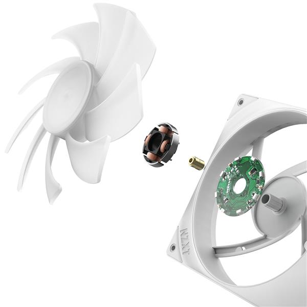 PC用ファン・クーラー NZXT F360 RGB CORE White + Control Hub NZXT F360 RGB Core - wentylatora 360 mm z pojedynczą ramą i